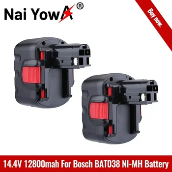 Bateria recarregável para bosch BAT038 BAT040 BAT140 BAT159 BAT041 3660K NI-MH PKR GSR GWS GHO 14,4 V 12800mAh