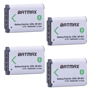 Batmax 4pc NP-BX1 NP BX1 np bx1 Fotoaparato Baterija SONY DSC RX1 RX100 RX100iii M3 M2 HX400 HX50 HX60 GWP88 PJ240E AS15 WX350