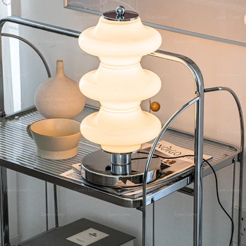 Bauhaus stiklo stalo lempos Šiaurės studijų miegamasis internete celebrity 1970 naktiniai staleliai, lempa