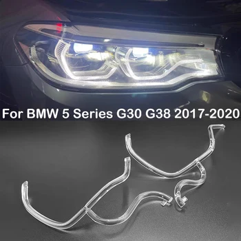 BMW 5 Serijos G30 G38 2017 2018 2019 2020 LED DRL Dienos Važiavimo Šviesos priekinių Žibintų Vadovas Plokštė priekinis žibintas Angel Eyes Šviesos Vamzdis