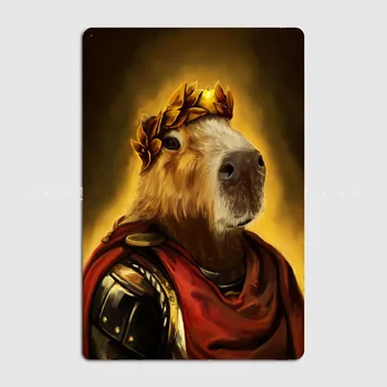 Capybara kaip Romos Imperatorius Meno Skydelio Apdaila su Namų ir Baras Dekoro， Įspūdingų ir Akį traukiantis