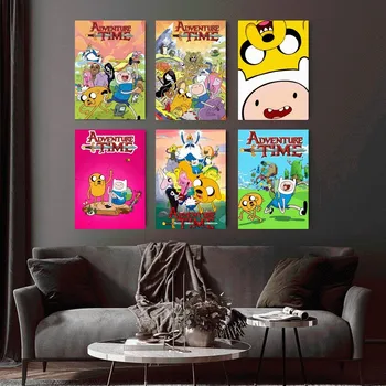 Cartoon A-Nuotykius Laiko Plakatą Home Office studijų Sienos Miegamajame, Gyvenamasis Kambarys, Virtuvė, Dekoravimas, Tapyba