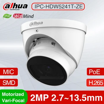 Dahua IPC-HDW5241T-Z 2MP HD 2.7~13,5 mm Elektros Zoom Tinklo IP Kameros Ai Security Monitor IR40M Pažangios Aptikimo ePoE Mic