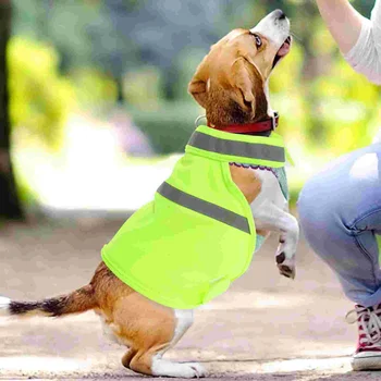 Dreses Liuminescencinės Šunį Vest Lauko Pet Drabužiai Vaikščioti šviesą Atspindinčios Liemenės Dideliems Šunims Saugos