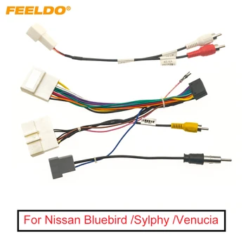 FEELDO Automobilių Garso 16pin laidynas Vielos kabelis Nissan Bluebird /Sylphy /Venucia Stereo Įrenginio Laido Adapteris