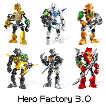 Hero Factory 3 Žvaigždučių Kariai Bionicle Blokai Furno Kartu Robotas Mechaninė Modelis Plytų Žaislai Vaikams Kalėdų Dovanos