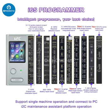 I2C I6S Programuotojas IPhone 6-15 MM Baterija Dot Matrix Originalas Spalvos Ausinės Fotoaparatas Face ID 