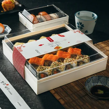 Individualų productDisposable Pakuotės Suši Dėžutės, Vienkartiniai Takeout Japonų Pietūs Sushi Pakavimo Dėžės