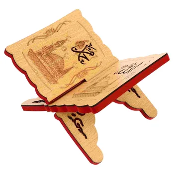 Islamas Biblijos Knygų Lentynos, Mediniai Stalo Apdailos Maldos Knyga Saugojimo Display Rack Knygos Skaitymo Poilsio Kuran Biblija Turėtojas Stovi Stalas