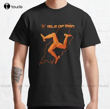 Isle Of Man Klasikinių T-Shirt Mens Darbą Marškinėliai Mados Kūrybos Laisvalaikio Juokinga T Shirts Lauko Paprasta Vintag Atsitiktinis T Shirts