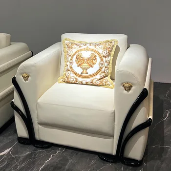 Italija modernus gyvenamasis kambarys sofos, dizaino, šiuolaikinės vieną vietą odos sofos, kėdės aukštos kokybės minkštas laisvalaikio akcentas sofa-lova, kėdės