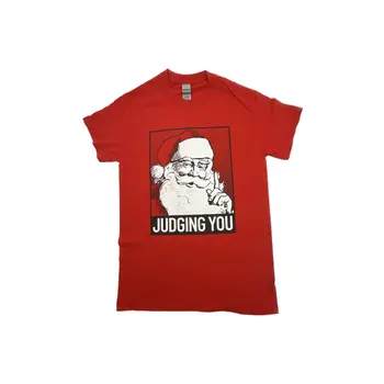 Juokinga Santa Claus T-Shirt - Sprendžiant Jūsų Atostogų Kalėdų Raudona Tee - Vyrai Mažas