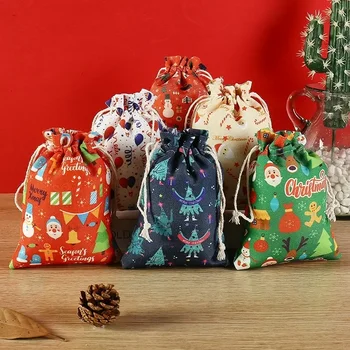 Kalėdų šalis dekoro dovanų maišelis Kalėdų Išvakarėse 