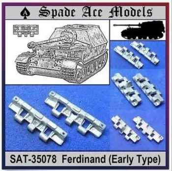 Kastuvas Ace Modeliai ŠEŠTADIENIS-35078 1/35 Mastelis Metalo Sekti Vokietijos Ferdinandas (Pradžioje Tipo)