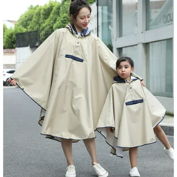Korėjos Stiliaus Tėvų Vaikas Lietaus Poncho Su Krepšys Neperšlampamas Lietpaltis Vaikams Mergaitėms Studentų Lietpaltis Su Vietos Kuprinę