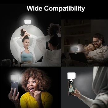 LED Fotografijos Užpildyti Šviesos Sąsiuvinis Užpildyti Šviesos Mobiliojo Telefono Selfie Šviesos Planšetinį Kompiuterį, Užpildyti Šviesos Live Vaizdo Lemputė