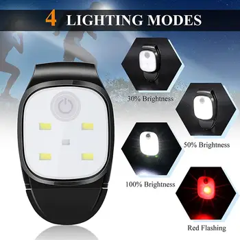 LED Įrašą Žibintuvėlis 4 Apšvietimo Režimai USB Įkrovimo Įrašas Apie Šviesos Saugos Įspėjimas Šviesų Naktį, Pėsčiomis, Žvejyba