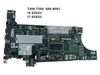 LENOVO Thinkpad T490 i5-8265U i7-8565U Nešiojamas Plokštė NM-B901 02HK923 SREJQ DDR4 Sąsiuvinis Mainboard