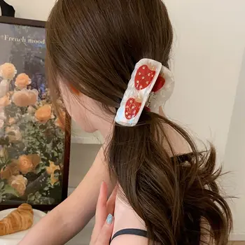 Mados Dizaino Acto Rūgšties, Pomidorų, Ananasų Korėjos Stiliaus Plaukų Įrašą Vaisių Plaukų Letena Braškių Barrettes Moterų Plaukų Aksesuarai
