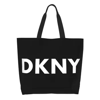 Mielas Spausdinimo DKNYS Nešti Pirkinių Krepšys Daugkartinio naudojimo Drobės Shopper Peties Rankinę