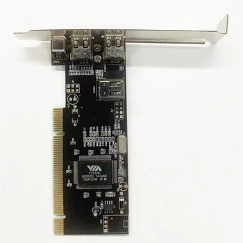 Naujas 3 jungtys Firewire IEEE 1394 4 / 6 Pin PCI, kad 1394 DV Kortelės Valdytojas Video Capture Card Adapteris HDD MP3, PDA
