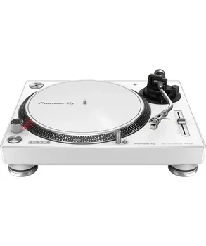 (NAUJAS NUOLAIDA) PIONEER DJ PLX-500-W - PRE-PAPILDYTA, TIESIOGINE PAVARA TURNTABLE + USB (BALTAS)