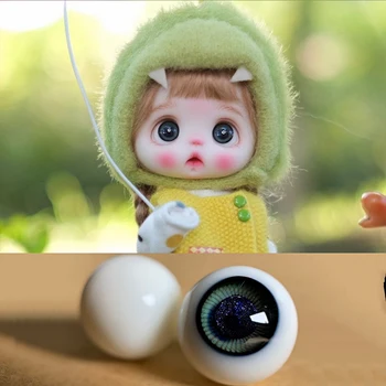 Naujas Ob11 Kūdikių Stiklinės Akys, Spalva Kilnojamojo Black Pearl 10mm 8mmdiy Modeliavimas 8 Taškų BJD Naujas Produktas Kūdikių