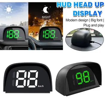 Naujų Automobilių Bendrojo HUD Head Up Display GPS BeiDou Realaus laiko Ekranas tarpvalstybinių KM/H Automobilio Elektronikos Priedai