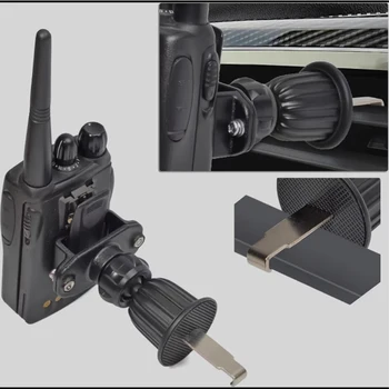 Nešiojamosios Radijo walkie talkie Naujų automobilių kadrą atgal, apkabos, stovas /walkie talkie Transporto priemonės tvirtinimo įtaisai / Car mount už walkie talkie