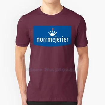 Norrmejerier Atsitiktinis Streetwear Spausdinimo Logo T-shirt Grafikos 100% Medvilnė Tee