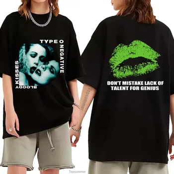 O Neigiamas Bloody Kisses Marškinėliai Moterims, Vyrams, Metalo Roko Medvilnės Marškinėliai Peter Steele Streetwear Hip-Hop Plius Dydžio Marškinėlius Tees