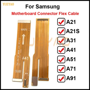 Pagrindinė plokštė pagrindinė Plokštė Flex Kabelis Samsung Galaxy A21 A21S A31 A41 A51 A71 A91 Plokštė LCD Ekranas Ryšio Flex Kabelis