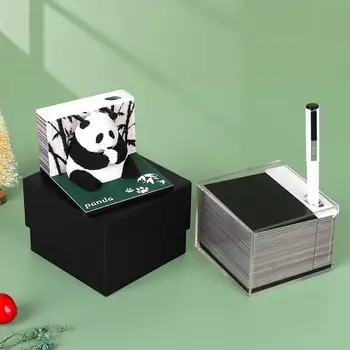 Panda Omoshiroi Blokuoti 3D Memo Pad Popieriniai Memo Pad Blokas Pažymi, Biurų Popieriaus Pažymi, Kalėdų, Gimtadienio Dovana