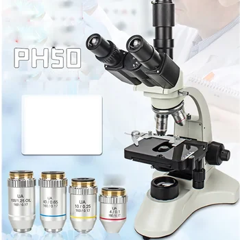 PH50 3A43L Tris Akis Mikroskopu 1600 Kartus Aptikti Kiaulių Spermos gyvulininkystė