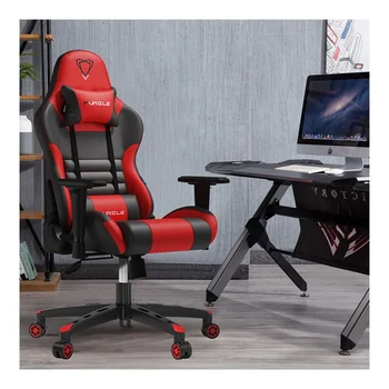 Pigus kompiuteris gamer pc lenktynių kabinos juoda raudona sėdima sofa, ergonomiškas kėdės prabangus žaidimų kėdė