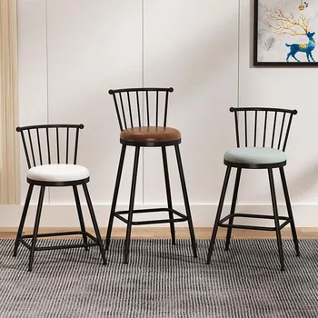 Priėmimo Šalies Baro Kėdės Atsipalaiduoti Derliaus Dizaino Midcentury Baro Kėdės Prabangus Padažu Registratūroje Gyvenimo Kambario Baldai