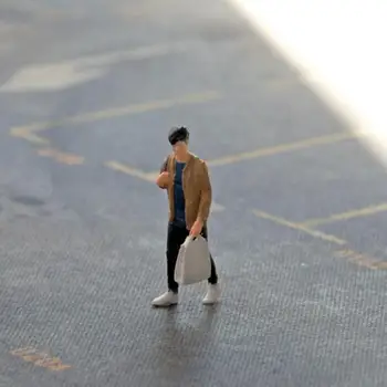 Realus Personažas Statulėlės Kolekciją su Žmonių Figūrėlės Diorama Mikro Peizažai