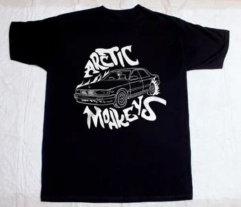 Retas Arctic Monkeys Band Automobilių Dovana Ventiliatorius Juoda Visų Dydžių Marškinėliai Vyrams Tma746