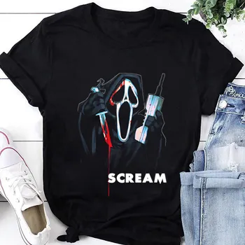 Rėkti Dvasios Veidą, Juokingas T-shirt Dvasios Veido Marškinėliai Rėkti