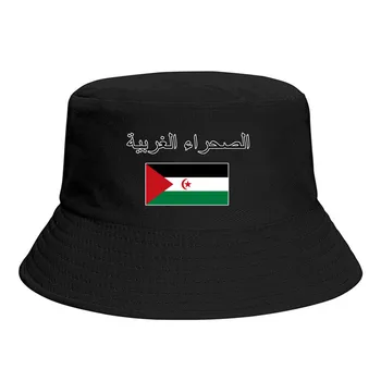Sacharos Arabų Demokratinės Respublikos Kibirą Skrybėlės Spausdinti Cool Gerbėjai Saulės Pavėsyje, Paprastas Klasikinis Lauko Vasaros Žvejys Kepurės Žvejybos Bžūp