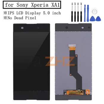 Sony Xperia XA1 LCD Ekranas Jutiklinis Ekranas skaitmeninis keitiklis Asamblėjos Pakeitimas, Remontas, Atsarginės Dalys, IPS LCD ekranas 5.0
