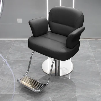 Stilistas Profesinės Barber Kėdės Swivel Prabanga, Pedikiūras, plaukų kirpimo Kėdės Estetinės Mocho Cadeira Kirpykla Įranga MQ50BC