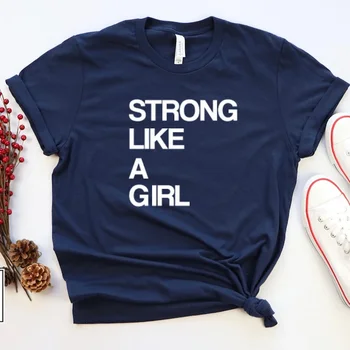 Stiprus, Kaip su Mergina, Moteris Iki T Shirts yra Mano Kūnas, Mano Pasirinkimas Feminias T-shirts Harajuku Medvilnės Mergina Galia Moterų Teisių Dropshipping