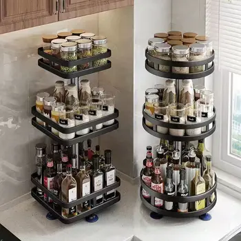 Sukasi 360 Laipsnių Virtuvės Kriauklė Stalčiuko Prieskonių Stalčiuko Kosmetikos Laikymo Dėžutė
