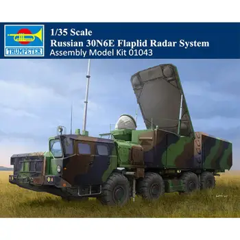 Trimitininkas 1/35 01043 rusijos 30N6E Flaplid Radaro Sistema, Karinės Asamblėjos Modelis