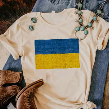 Ucraina Ucrania Ukrainos marškinėlius moterims harajuku marškinėliai girl anime juokinga dizainerių drabužiai
