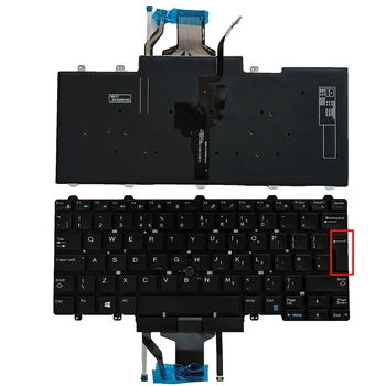 UK Apšvietimu Nešiojamojo kompiuterio Klaviatūra Dell Latitude E5450 E5470 E5480 E7450 E5490 E7480 3340 3350