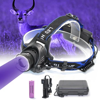 Ultravioletinės Šviesos diodų (LED) Žibintai 3 Rūšių Zoomable Violetinė priekinis žibintas už 