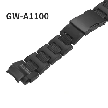 Už Casio Pakeisti Originalus Integruotas Watchband Gw1100 Plastiko, Plieno Composite Išgaubti GW-A1100/Gw4000/A1000 Dirželis Žiūrėti