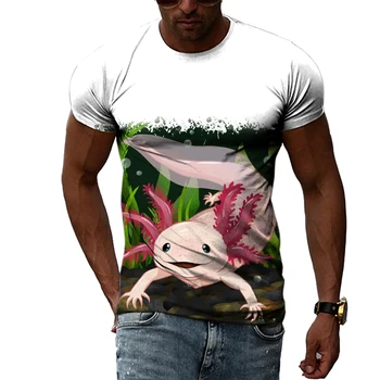 Vasaros vyriški T-Shirt Mados Mielas Smulkių Gyvūnų Grafikos 3D Spausdinimo Trumpas Rankovės Atsitiktinis Komfortą Tendencija Įgulos Kaklo Viršuje T-Shirt 6XL